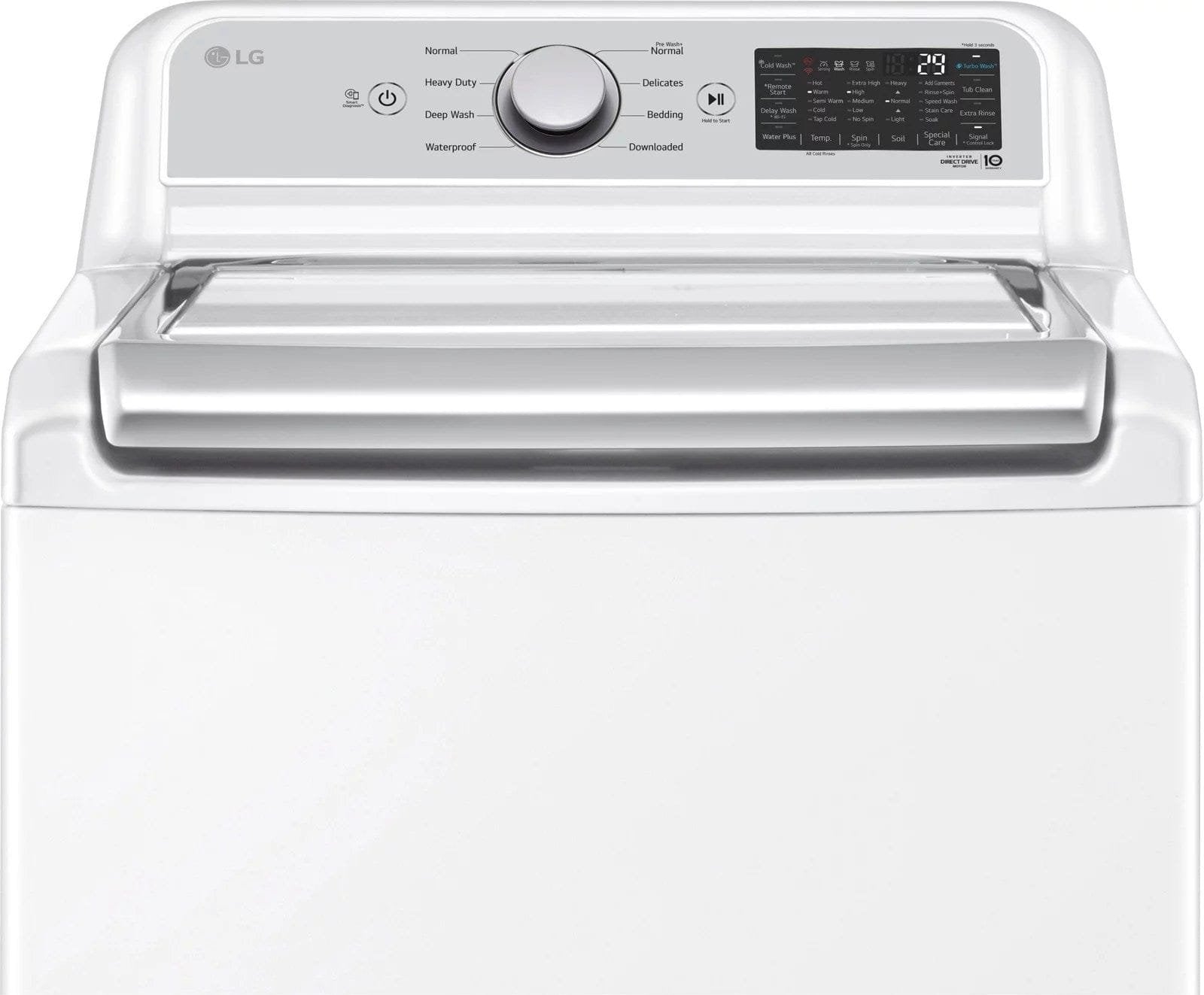 LG – 5.5 Cu. Ft. Smart Top Load Washer with TurboWash3D – White image 9
