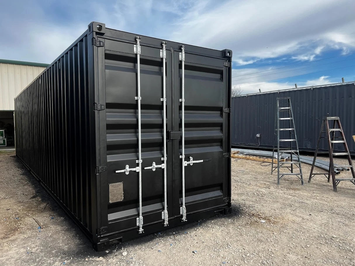 40ft Shipping Container w/3 Roll-Up Side Doors image 2