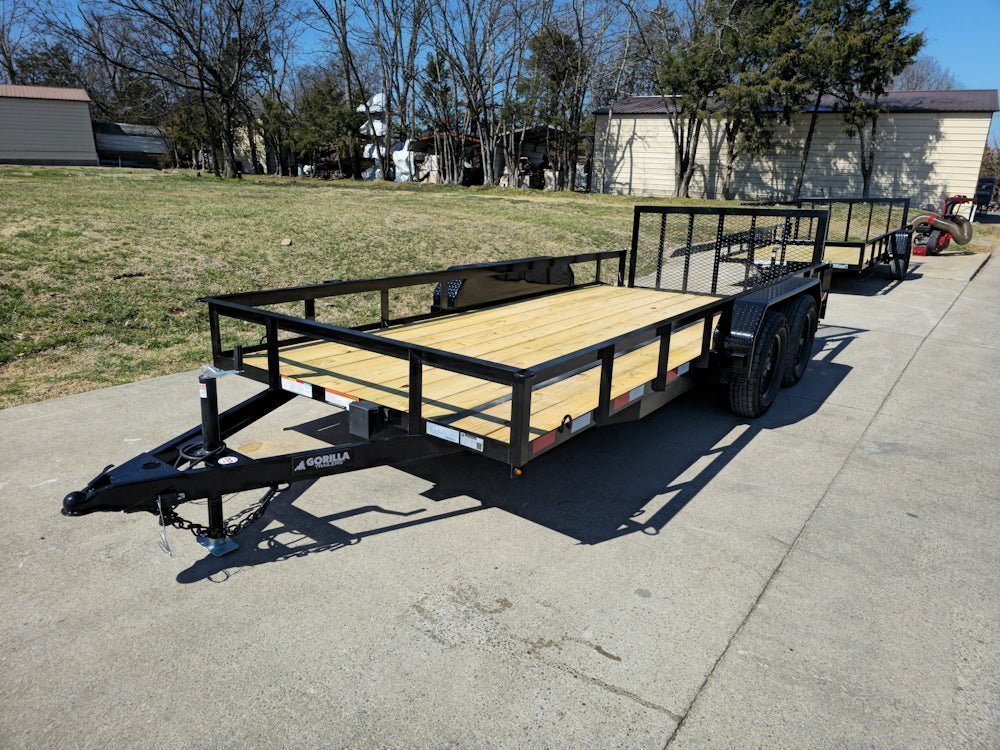 6’4″ x 16 Utility Trailer Double Axle Dovetail With Gate Powder Coated (2) 3500lb Axles image 10