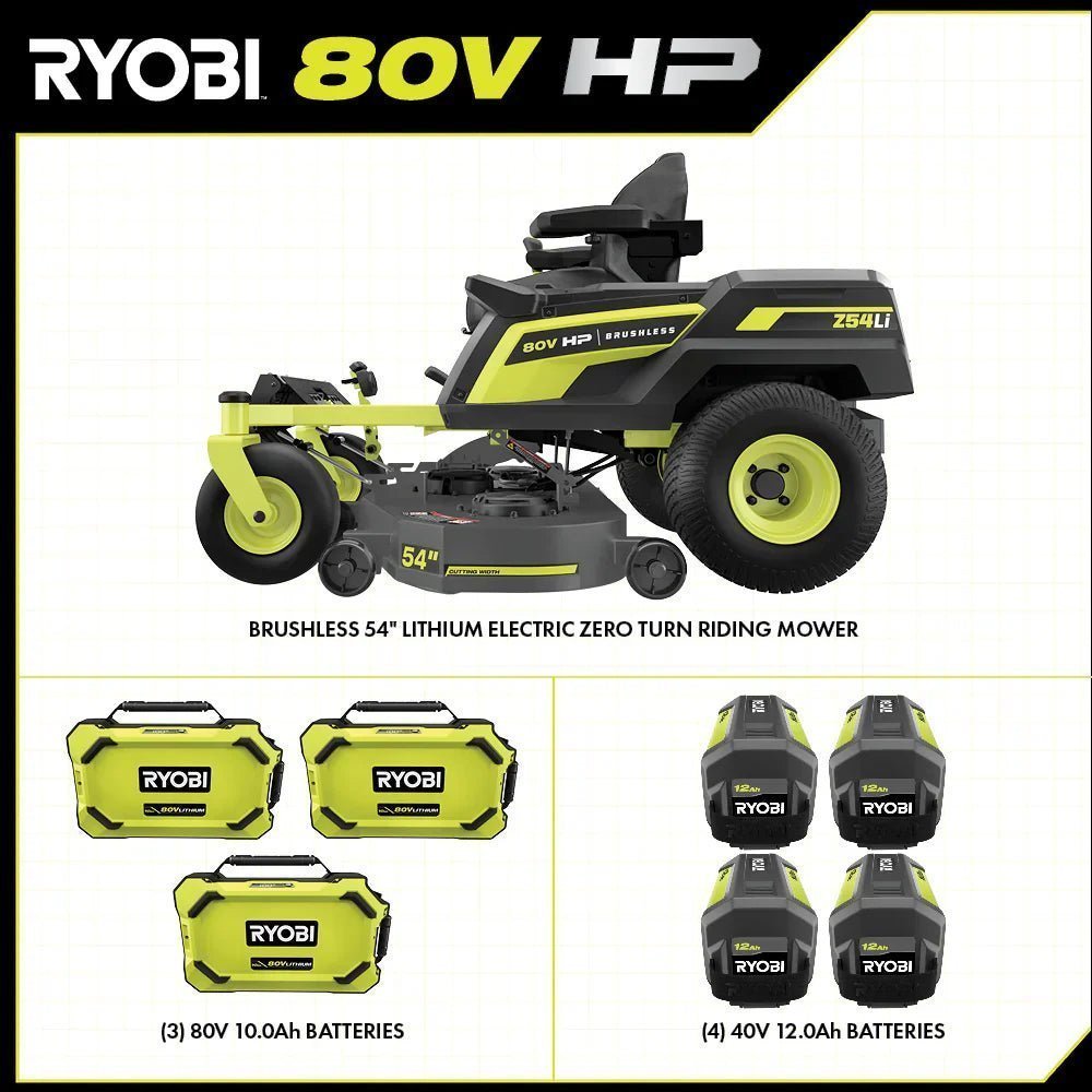 80V Max HP Lithium 54″ Brushless Electric Zero Turn Lawn Mower image 22