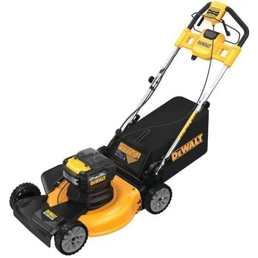 21 in. 20-Volt Cordless Electric Manual Walk Behind Self Propelled Mower with Two 12 Ah Flexvolt Batteries and Charger image 2