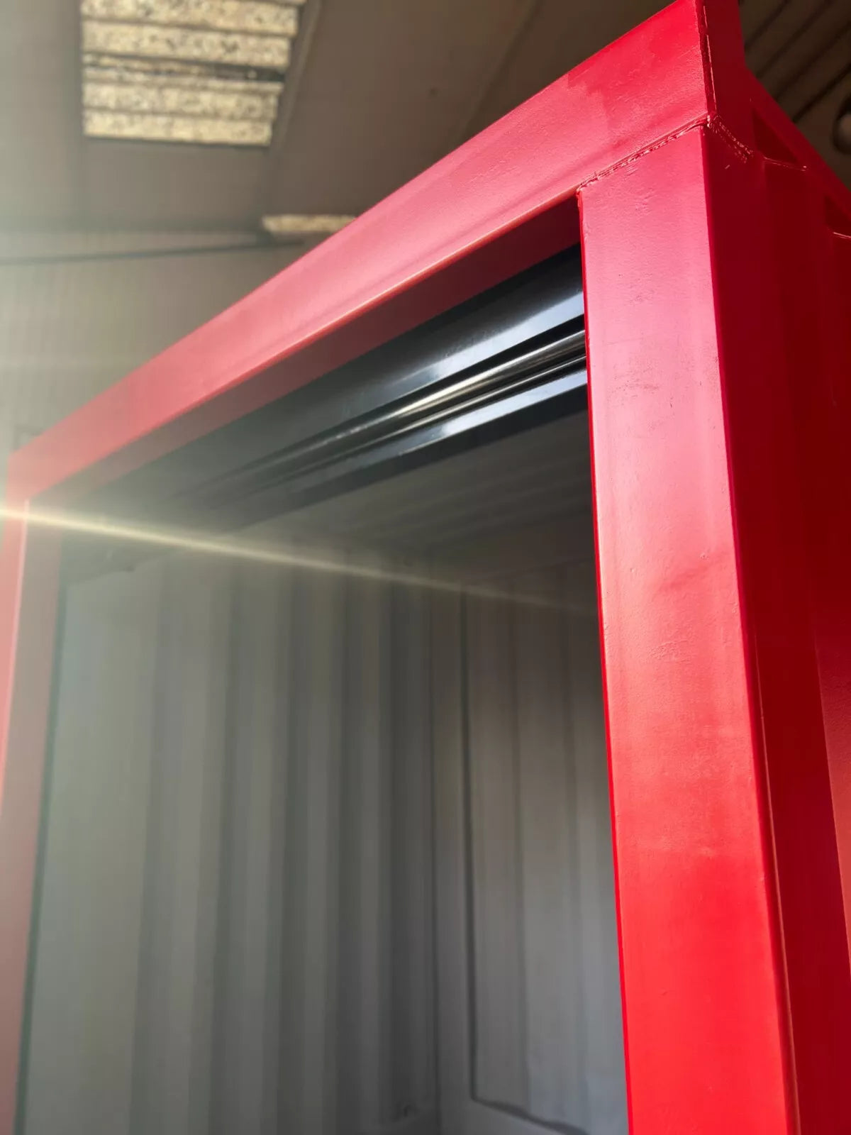 6ft Bespoke Roller Shuttered Shipping Container | Secure Motorized Coiling Door image 1