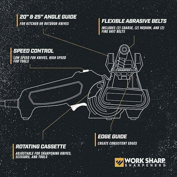 Work Sharp MK2 Professional Electric Knife and Tool Sharpener – Adjustable Tool and Knife Sharpening System image 3