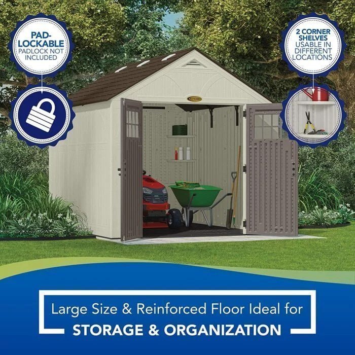 Suncast Tremont 8×10 BMS8100 Outdoor Resin Storage Shed image 3