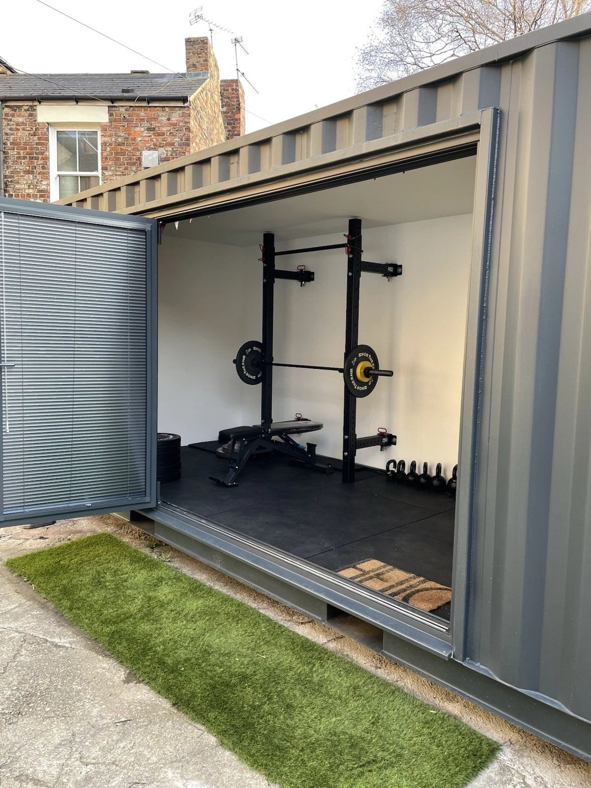 Converted Shipping Container Office Gym 20ft image 2