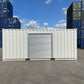 20ft Custom Shipping Container – Roller Shutter RAL 7035 Respray image 1