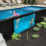 Fiberglass Acrylic Window Pool Swimming Outdoor Above Ground Pool Prefabricated Container Swimming image 0