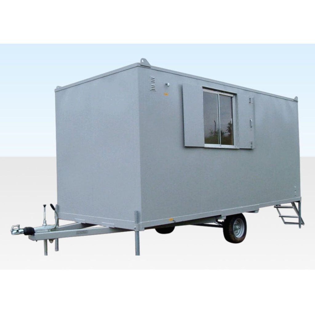 16Ft x 7Ft 6in Steel Mobile Anti-Vandal Office Cabin image 0