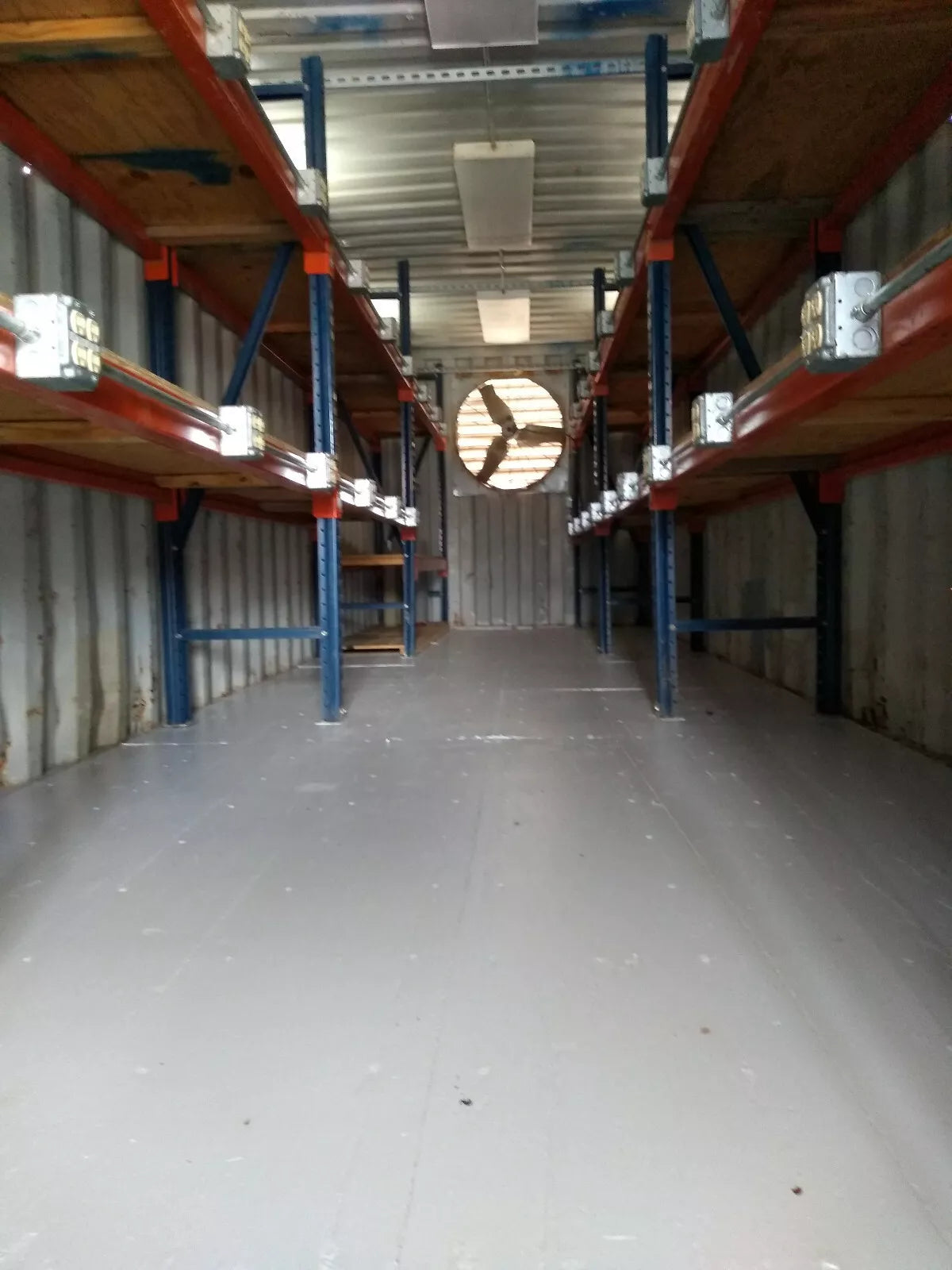 40 ft Container Shop – Climate Controlled Office + Inventory Storage / Racking image 5