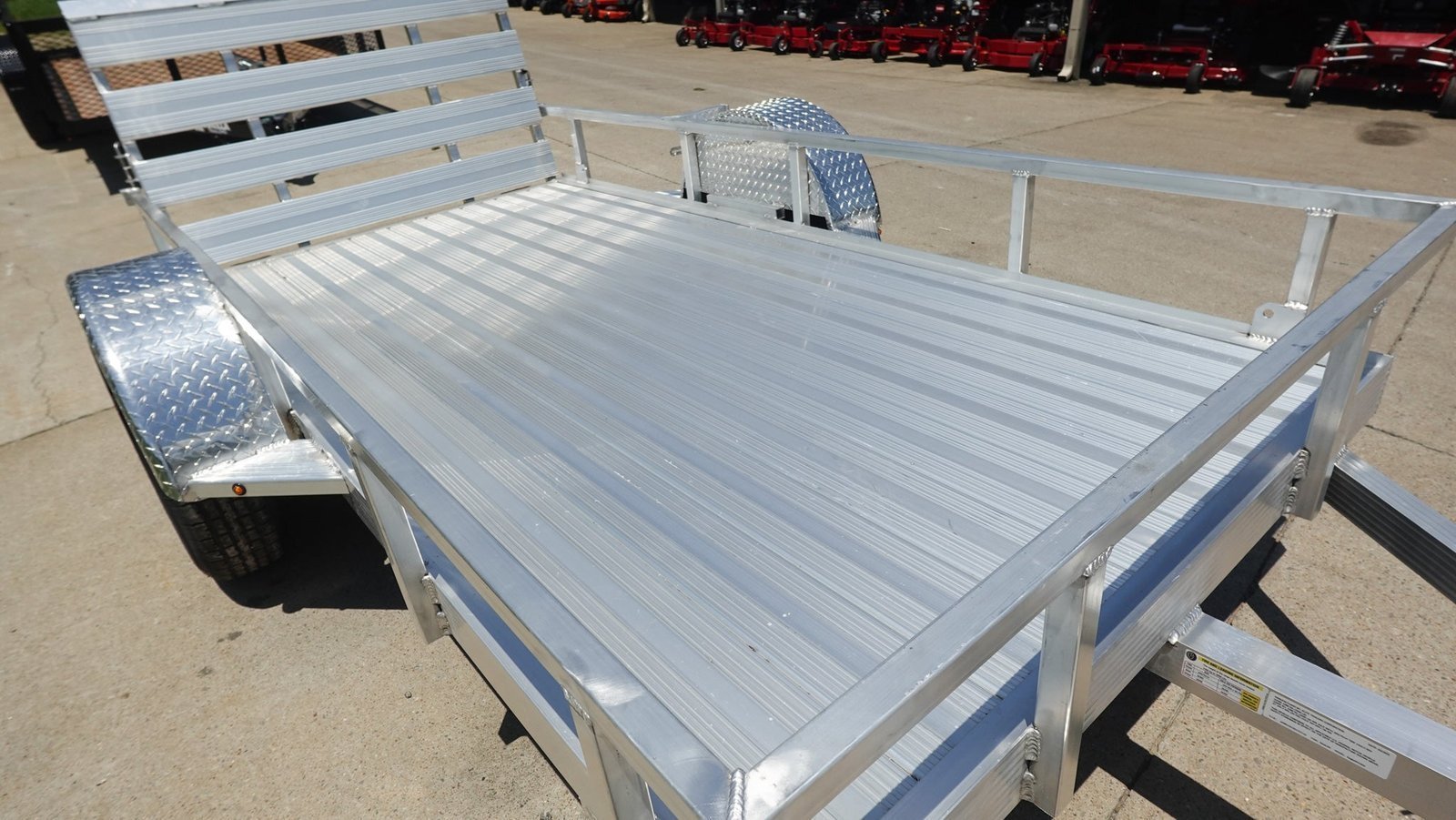5′ x 10′ Aluminum Utility Trailer with Gate and Mag Wheels – 3500 lb Axle image 11
