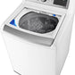 LG – 5.5 Cu. Ft. Smart Top Load Washer with TurboWash3D – White image 2
