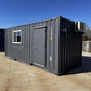 20 ft 20’ Slate Gray Shiplap 120V Shipping Container Office Minisplit image 0