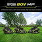 80V Max HP Lithium 54″ Brushless Electric Zero Turn Lawn Mower image 4
