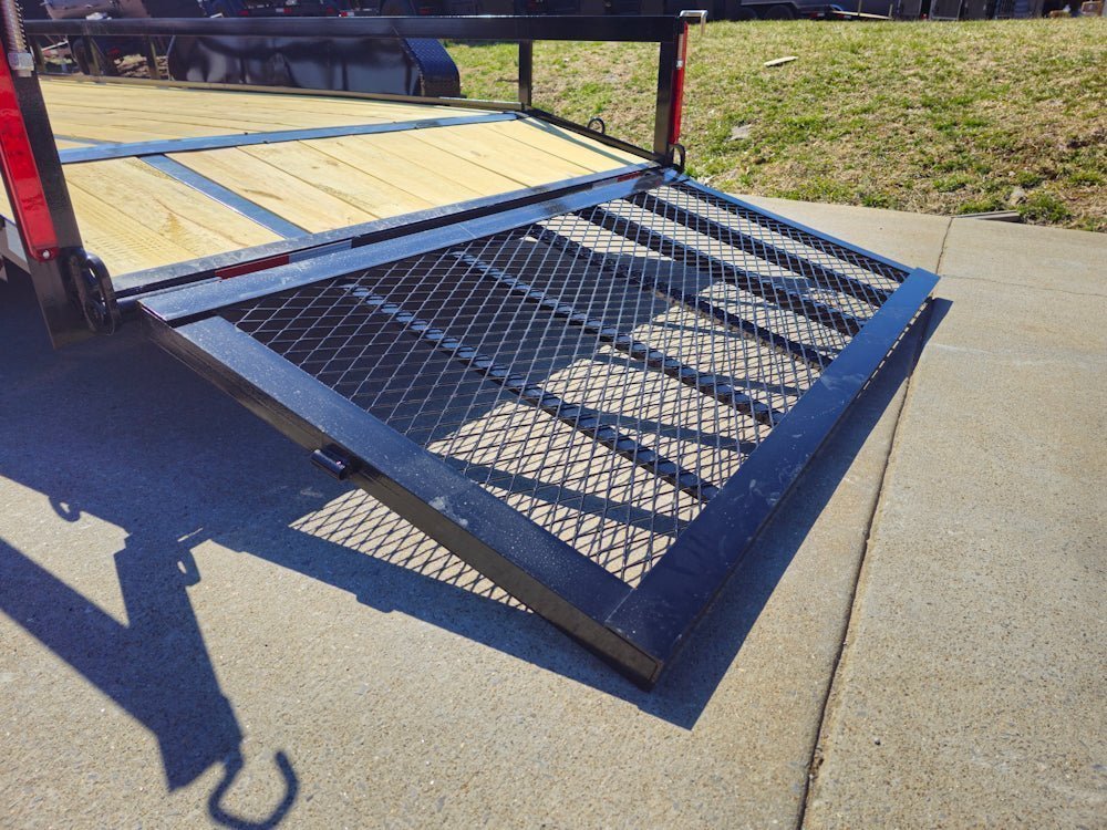 6’4″ x 16 Utility Trailer Double Axle Dovetail With Gate Powder Coated (2) 3500lb Axles image 19