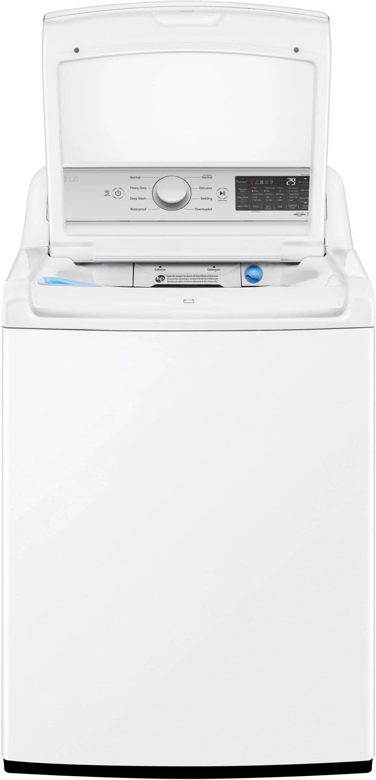LG – 5.5 Cu. Ft. Smart Top Load Washer with TurboWash3D – White image 12