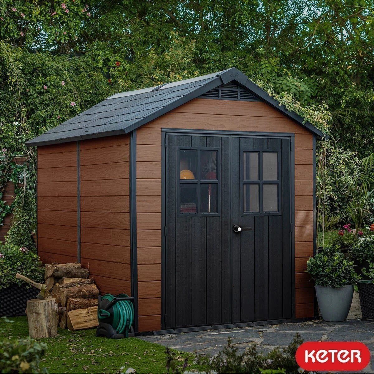 Keter Newton 7ft 6″ x 9ft 5″ (2.3 x 2.9m) Storage Shed image 3