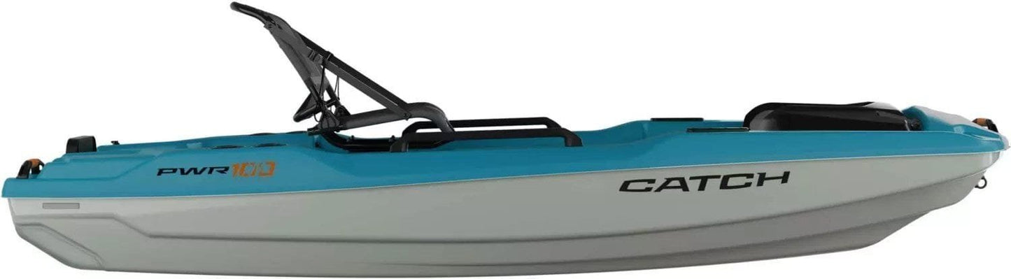 Pelican Catch Pwr 100 Single-Person Fishing Boat – Turquoise Blue image 1
