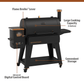 Pit Boss Pellet Smoker, Savannah 1500 Square Inch Wood Fired Pellet Grill, Onyx Series image 1