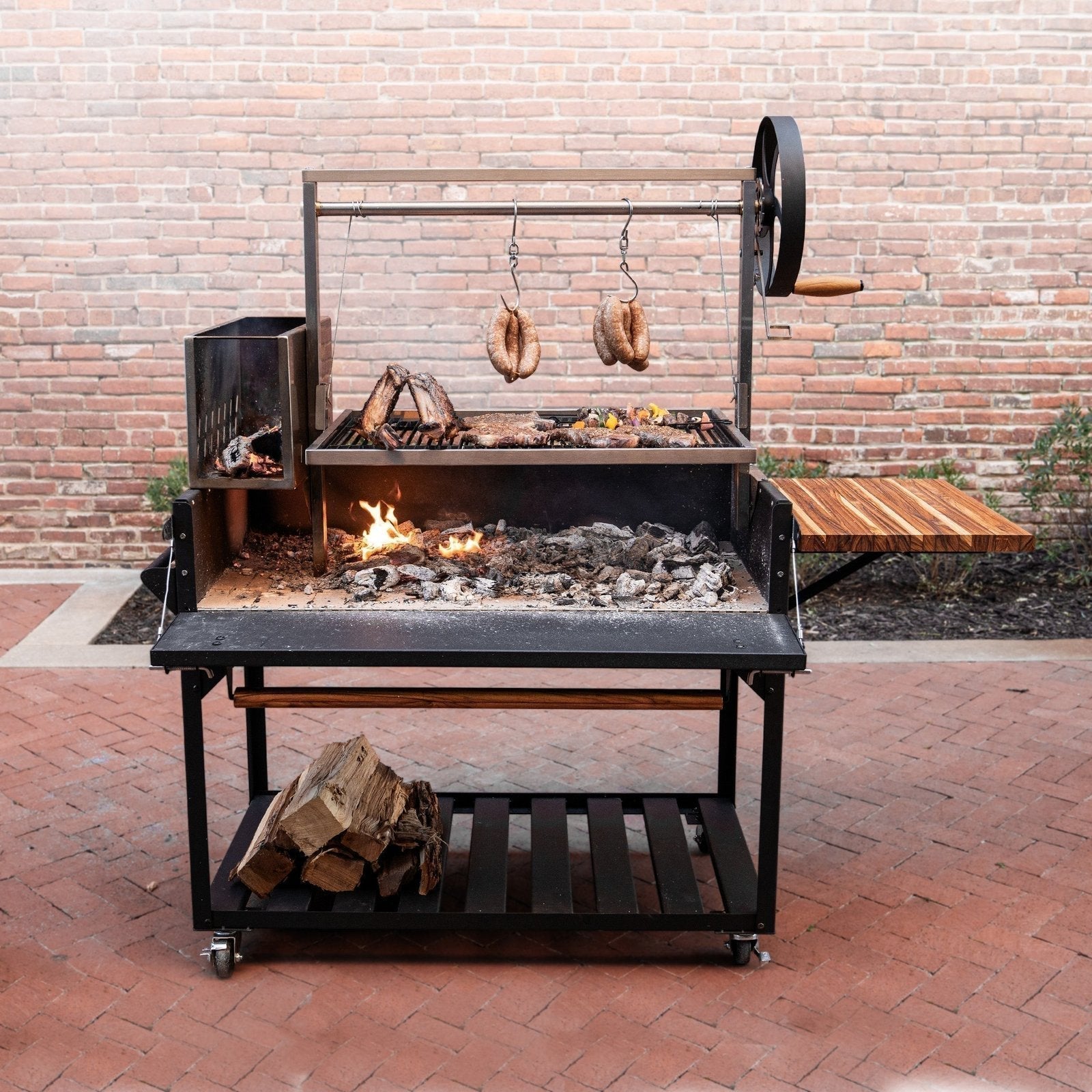 Premium Argentine/Santa Maria BBQ Grill with Wood Fire and Charcoal Grill image 0