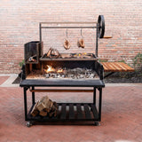Premium Argentine/Santa Maria BBQ Grill with Wood Fire and Charcoal Grill image 0