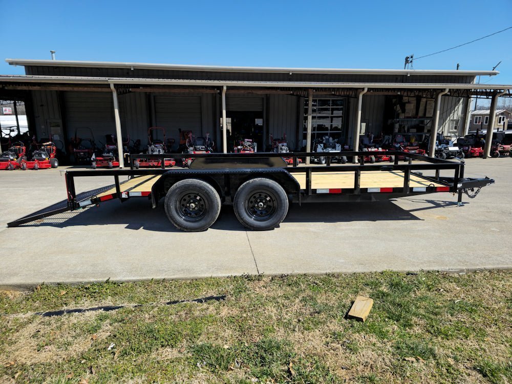 6’4″ x 16 Utility Trailer Double Axle Dovetail With Gate Powder Coated (2) 3500lb Axles image 20