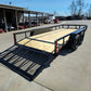 6’4″ x 16 Utility Trailer Double Axle Dovetail With Gate Powder Coated (2) 3500lb Axles image 7