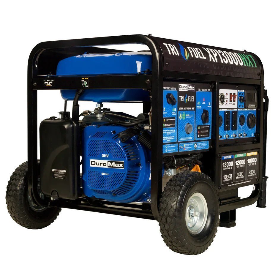 DuroMax XP13000HXT 13,000 Watt Electric Start Tri-Fuel Portable Generator w/ CO Alert image 0