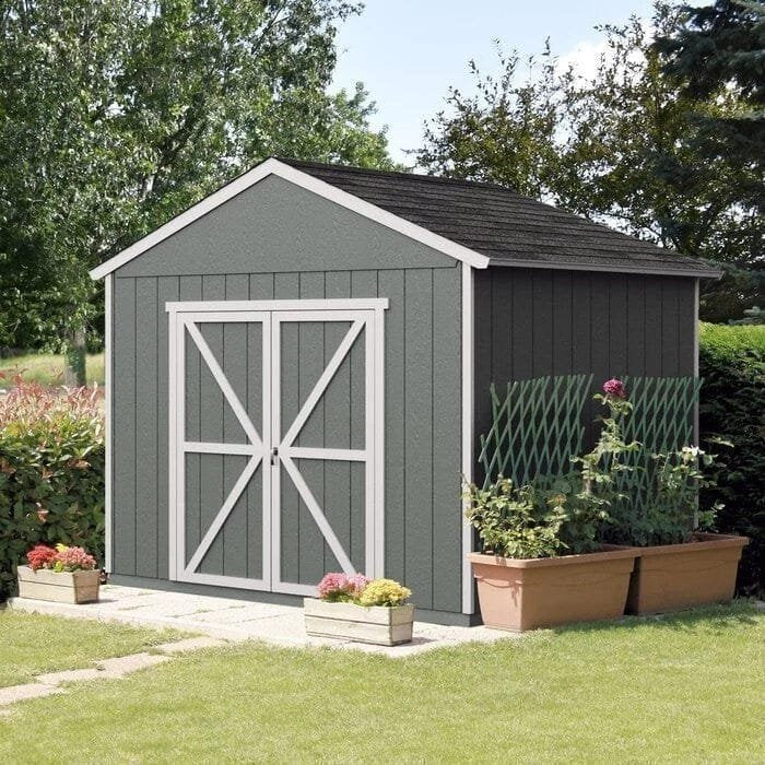 Rookwood 10 ft. W x 8 ft. D Solid + Manufactured Wood Storage Shed with Floor image 4