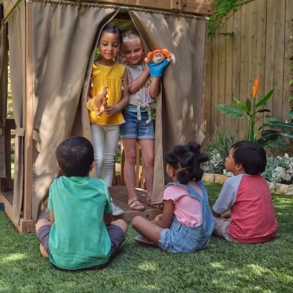 Kids Kidkraft Bear Cave Lodge Swing Set / Playset image 1