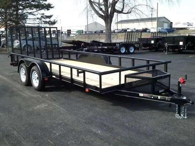 6×16 Heavy-Duty Tandem Axle Utility Trailer – 2025 Steel Frame with Wood Deck image 1