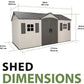 Lifetime Legacy 15×8 Plastic Storage Shed Kit w/ Floors image 2