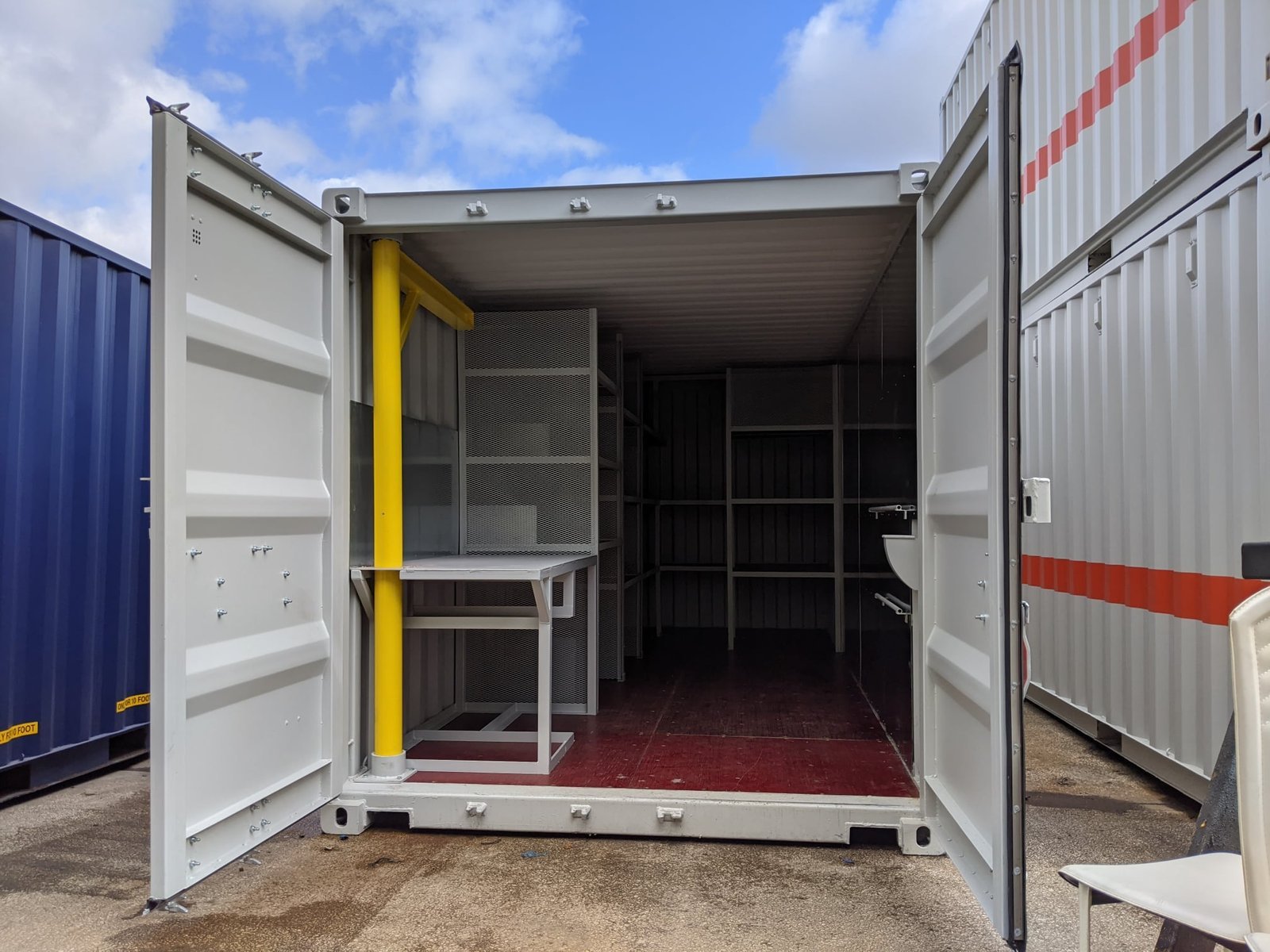 20Ft Workshop Containers With Shelves – Built for Durability and Performance image 0