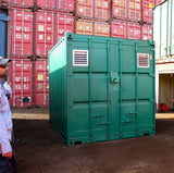10ft Long Used Fabricated Steel Storage Containers image 0