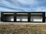 40ft Shipping Container w/3 Roll-Up Side Doors image 0