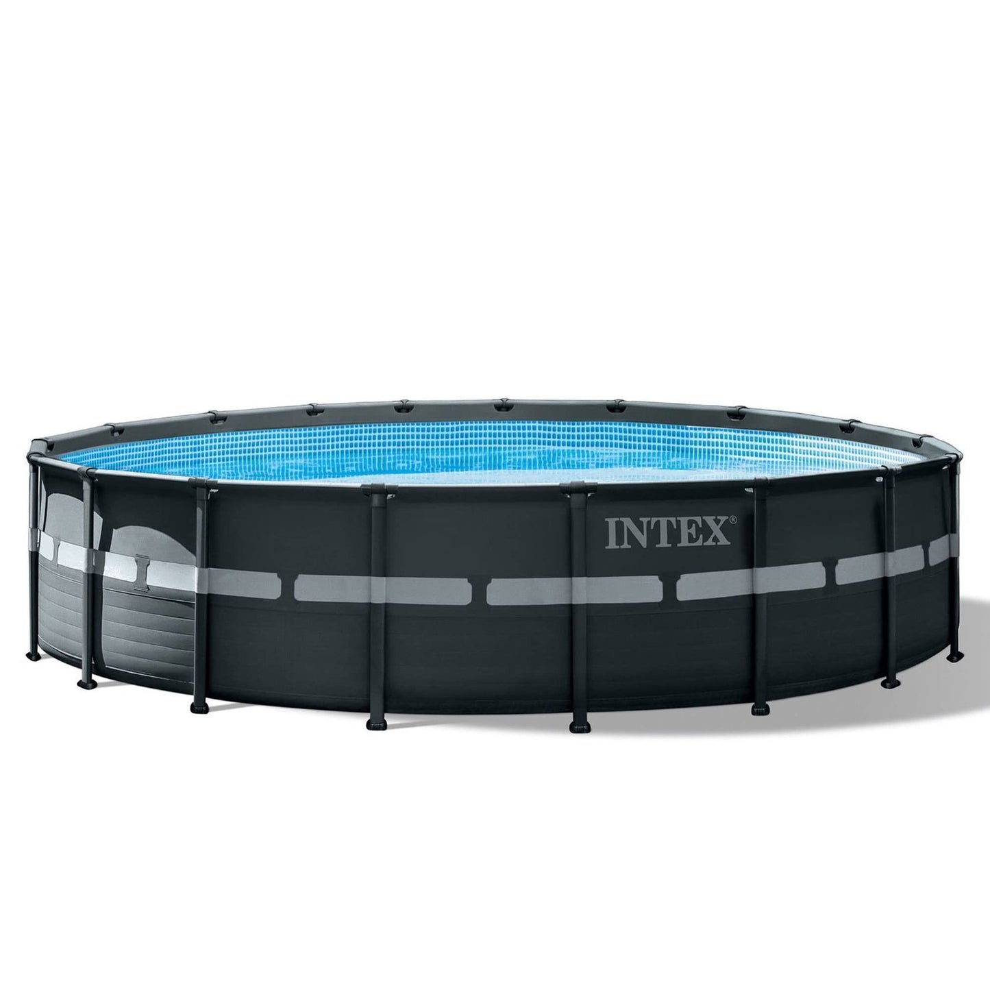 Intex Ultra XTR Frame 18′ x 52″ Above Ground Swimming Pool with Sand Filter Pump, Ladder, Cover, & Maintenance Accessory Kit with Vacuum and Skimmer image 7