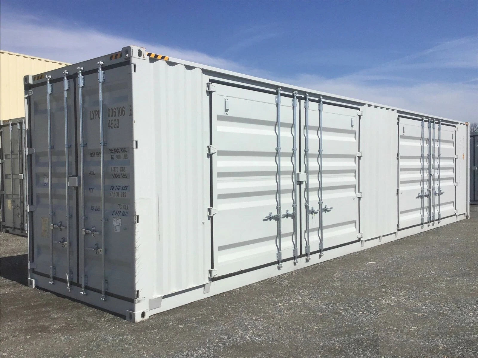 40ft High Cube Container with 2 Side Doors – One Trip image 0