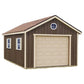 Sierra 12 ft. x 20 ft. Wood Garage Kit with Floor Installtion Included image 0