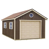 Sierra 12 ft. x 20 ft. Wood Garage Kit with Floor Installtion Included image 0