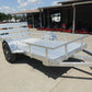 5′ x 10′ Aluminum Utility Trailer with Gate and Mag Wheels – 3500 lb Axle image 2