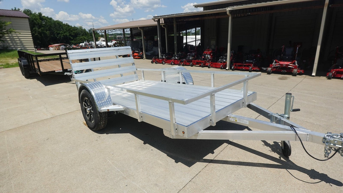 5′ x 10′ Aluminum Utility Trailer with Gate and Mag Wheels – 3500 lb Axle image 2