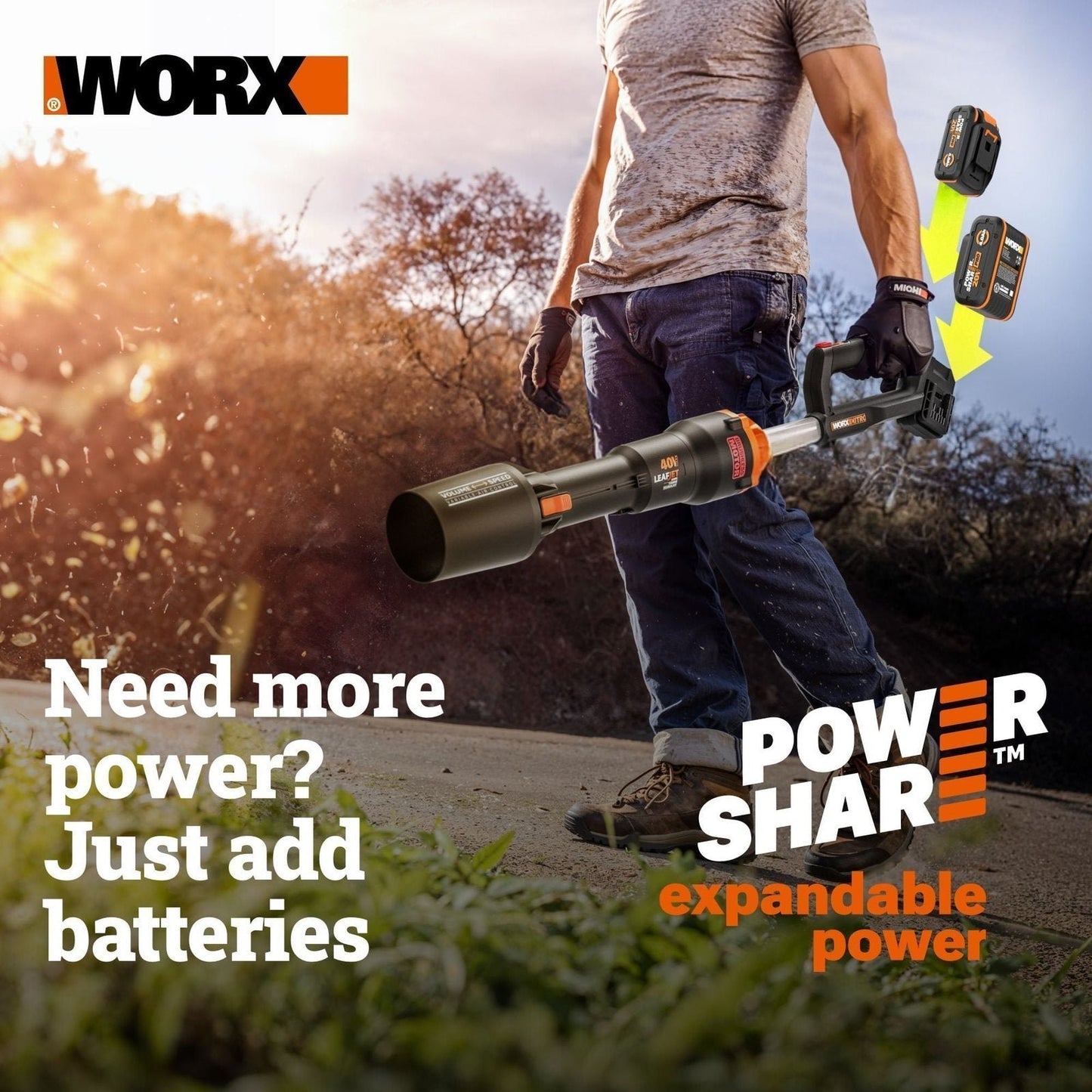 Worx Nitro WG760 40V 21″ Cordless Self-Propelled Lawn Mower with Brushless Motor (Batteries & Charger Included) image 11