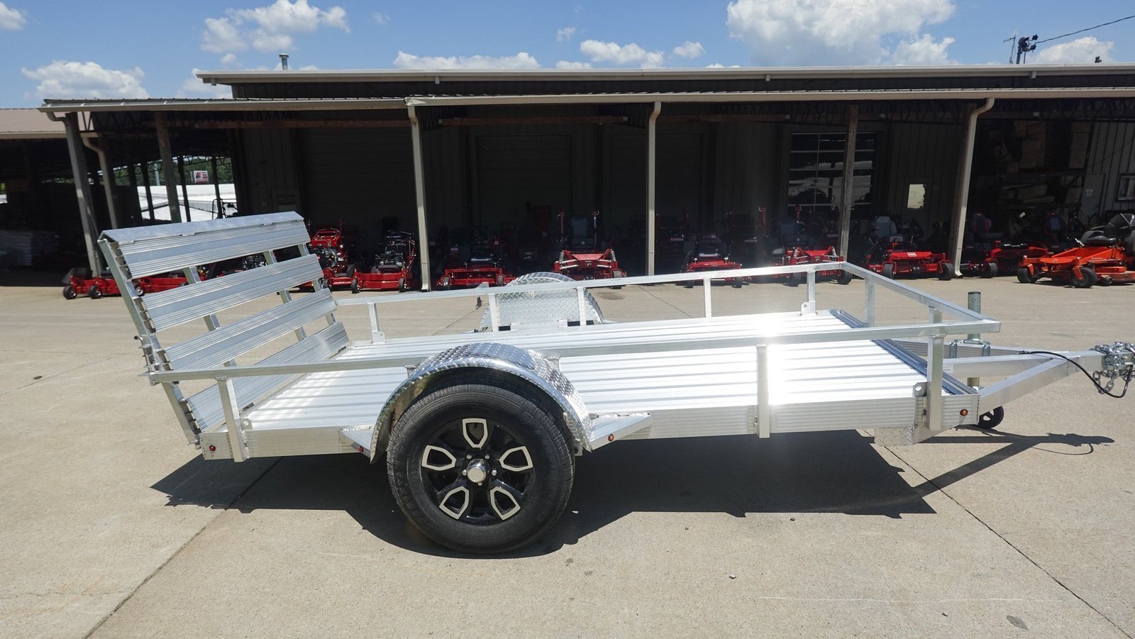 5′ x 10′ Aluminum Utility Trailer with Gate and Mag Wheels – 3500 lb Axle image 5
