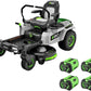 EGO Power+ Electric Riding Lawn Mower, 42″ Deck with Zero Turn Radius, Includes (4) 56V 10.0Ah Batteries and Charger – ZT4204L image 0