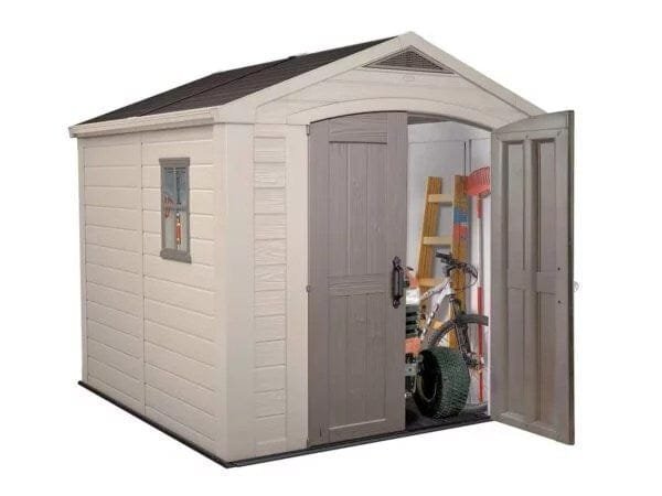 Keter Factor 8×8 Foot Large Resin Outdoor Shed image 1