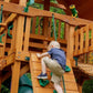 Treasure Trove II Swing Set /Tongue and Groove Wood Roof image 4