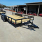 6’4″ x 16 Utility Trailer Double Axle Dovetail With Gate Powder Coated (2) 3500lb Axles image 8