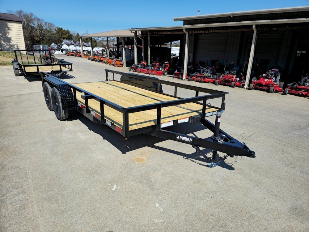 6’4″ x 16 Utility Trailer Double Axle Dovetail With Gate Powder Coated (2) 3500lb Axles image 8