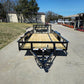 6’4″ x 16 Utility Trailer Double Axle Dovetail With Gate Powder Coated (2) 3500lb Axles image 9