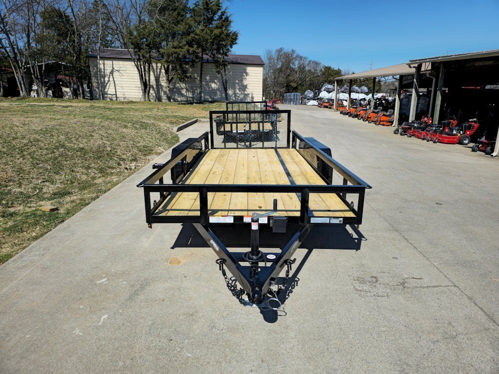 6’4″ x 16 Utility Trailer Double Axle Dovetail With Gate Powder Coated (2) 3500lb Axles image 9