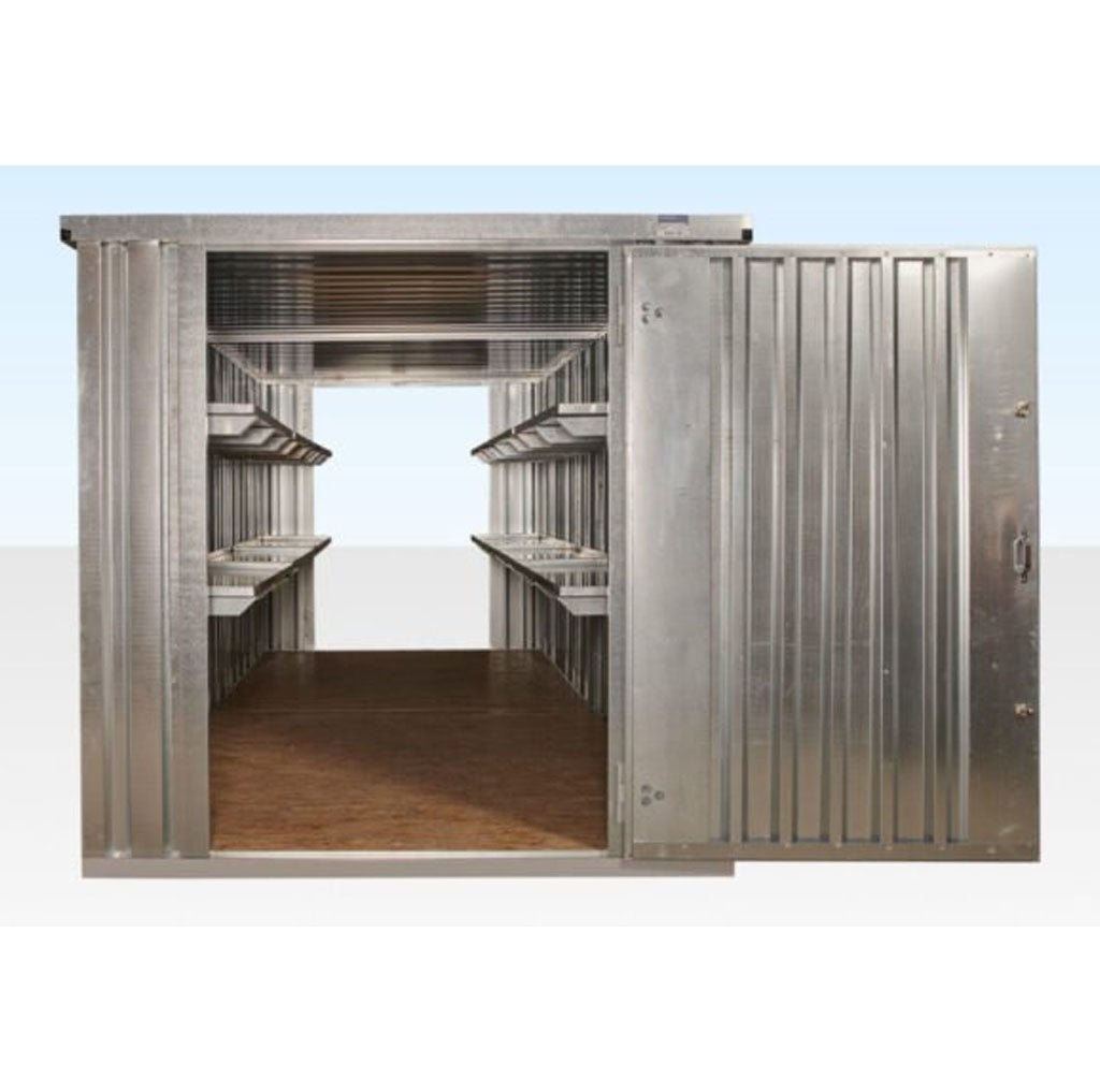 6M X 2.1M End Linked Flat Packed Container Bundle (Galvanised) image 2